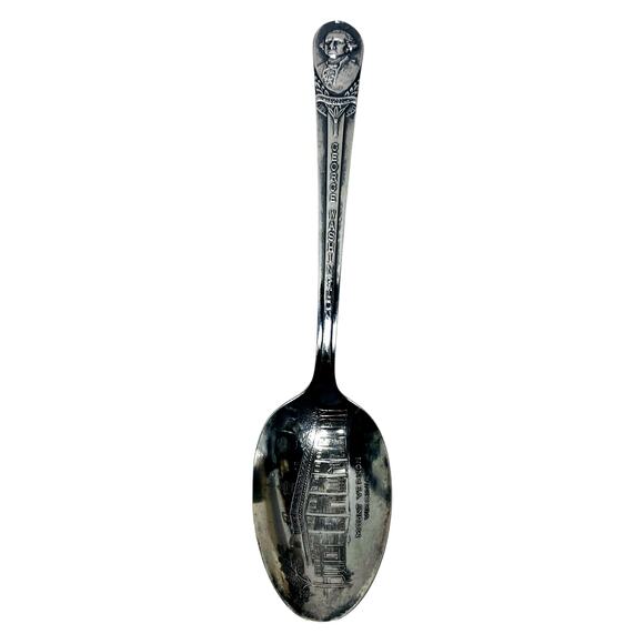 VTG Wm Rogers President George Washington Mount Vernon Silver Collector Spoon - Picture 7 of 8